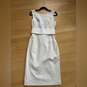 90s Vintage Dolce Gabanna White Sheath Dress